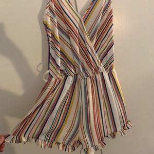 Silverware multicolored romper